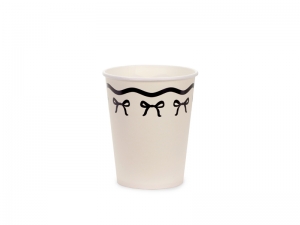 Papīra glāzītes, bantītes, 220ml, 6gb